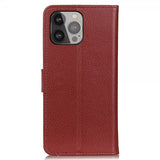Nordic Covers iPhone 13 Pro Max Cover Litchi Brun