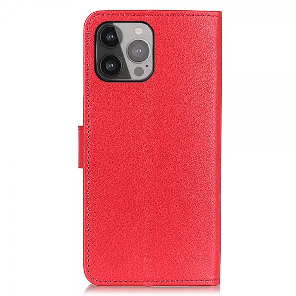 Nordic Covers iPhone 13 Pro Max Cover Litchi Rød