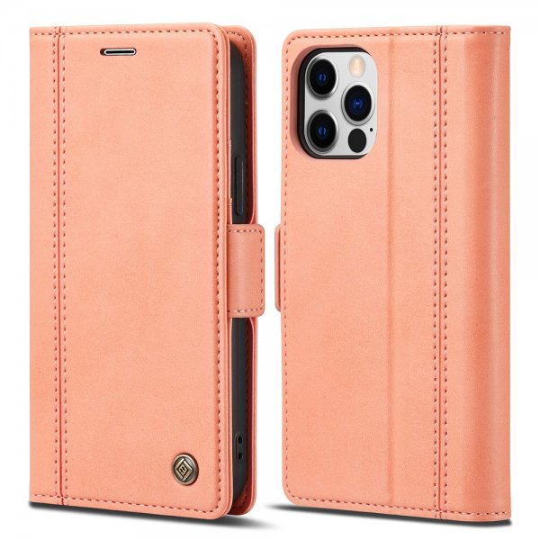 Lc.Imeeke iPhone 13 Pro Cover med Kortlomme Standerfunktion Rosa