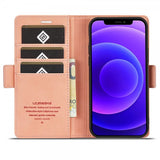 Lc.Imeeke iPhone 13 Pro Cover med Kortlomme Standerfunktion Rosa