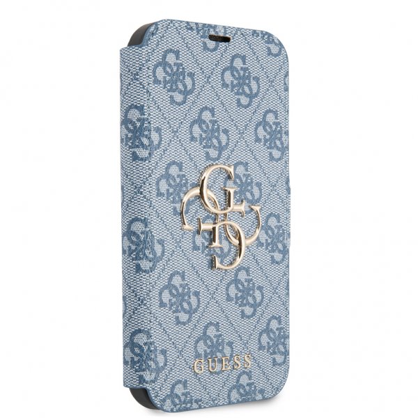 Guess iPhone 13 Pro Max Cover Metal Logo Blå