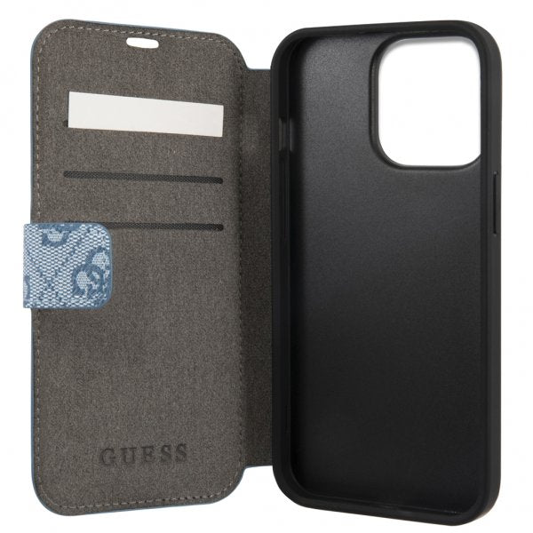 Guess iPhone 13 Pro Max Cover Metal Logo Blå