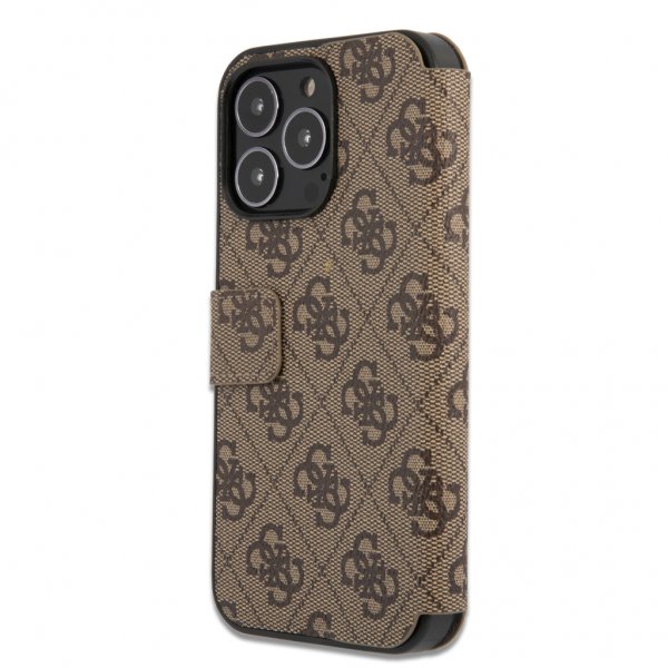 Guess iPhone 13 Pro Max Cover Metal Logo Brun