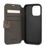 Guess iPhone 13 Pro Max Cover Metal Logo Brun