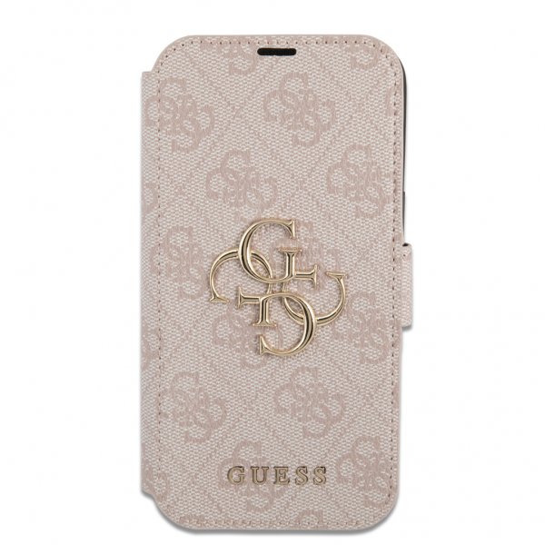 Guess iPhone 13 Pro Max Cover Metal Logo Rosa