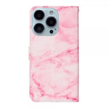 iPhone 13 Pro Max Cover Motiv Rosa Marmor