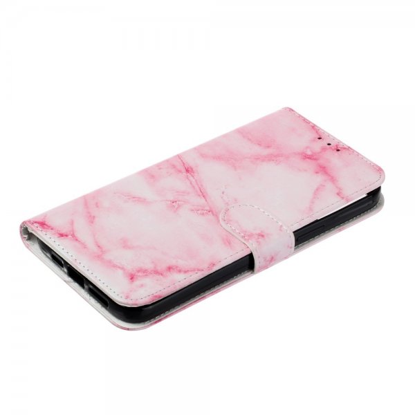 iPhone 13 Pro Max Cover Motiv Rosa Marmor