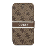 Guess iPhone 13 Pro Max Cover Printed Stripe Brun