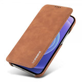 Lc.Imeeke iPhone 13 Pro Max Cover Retro Brun