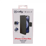 Celly iPhone 13 Pro Max Cover Wally Wallet Case Sort