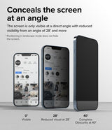 Ringke iPhone 13 Pro Max/iPhone 14 Plus Skærmbeskyttelse Privacy Glass