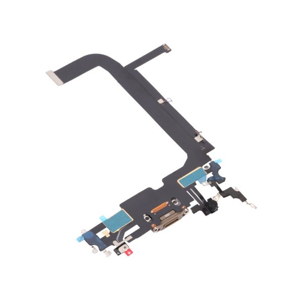 iPhone 13 Pro Max Opladningsport med Flexkabel Original - Guld