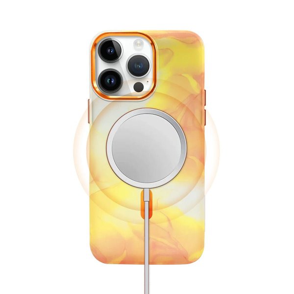 iPhone 13 Pro Max Cover Mønster Abstrakt Gul