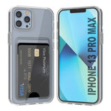 Rvelon iPhone 13 Pro Max Cover Kortholder Gennemsigtig