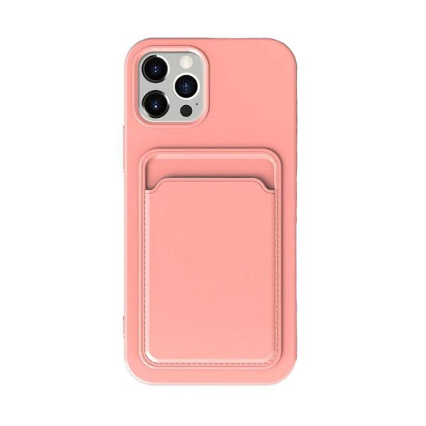 iPhone 13 Pro Max Cover Kortholder Rosa
