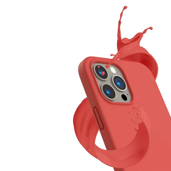 Rvelon iPhone 13 Pro Max Cover Silikone Rosa