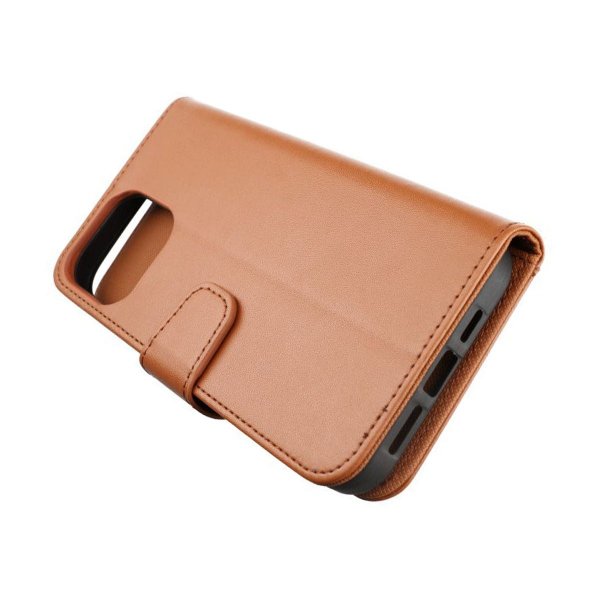 Rvelon iPhone 13 Pro Max Etui Udfoldeligt Kortrum Brun