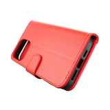 Rvelon iPhone 13 Pro Max Etui Udfoldeligt Kortrum Rød
