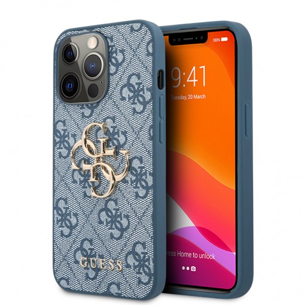 Guess iPhone 13 Pro Max Cover Big Logo Blå