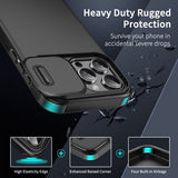 iPhone 13 Pro Max Cover med Kameraglider Sort