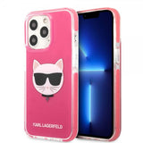 Karl Lagerfeld iPhone 13 Pro Max Cover Choupette Fuchsia