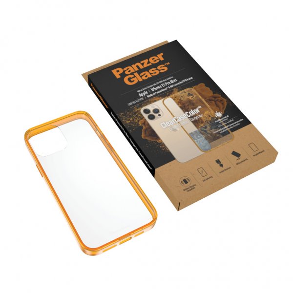 PanzerGlass iPhone 13 Pro Max Cover ClearCase Color Tangerine