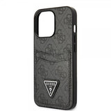 Guess iPhone 13 Pro Max Cover Double Cardslot Metal Triangle Sort