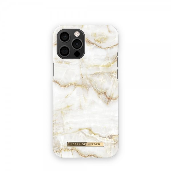 Ideal of Sweden iPhone 13 Pro Max Cover Fashion Case Golden Pearl Marble