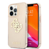 Guess iPhone 13 Pro Max Cover Full Glitter Guld