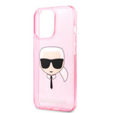 Karl Lagerfeld iPhone 13 Pro Max Cover Full Glitter Rosa