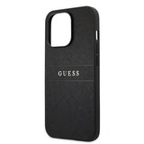 Guess iPhone 13 Pro Max Cover Hot Stamp Metal Logo Sort