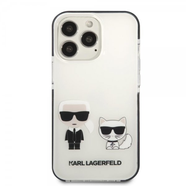 Karl Lagerfeld iPhone 13 Pro Max Cover Karl & Choupette Hvid