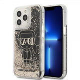 Karl Lagerfeld iPhone 13 Pro Max Cover Liquid Glitter Gatsby Sort