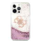 Guess iPhone 13 Pro Max Cover Liquid Glitter Rosa