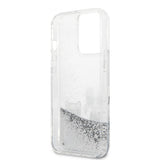 Karl Lagerfeld iPhone 13 Pro Max Cover Liquid Glitter K&C Sølv