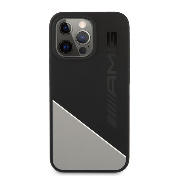 AMG iPhone 13 Pro Max Cover Liquid Silikone Two Tone Grå