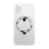 Rvelon iPhone 13 Pro Max Cover Drejeligt MagSafe Stander Hvid