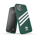Adidas iPhone 13 Pro Max Skal Støbt Etui PU Collegiate Green