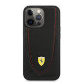 Ferrari iPhone 13 Pro Max Cover Perforeret Sort