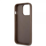 Guess iPhone 13 Pro Max Cover Printed Stripe Bottom Brun