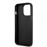 Guess iPhone 13 Pro Max Cover Printed Stripe Bottom Grå