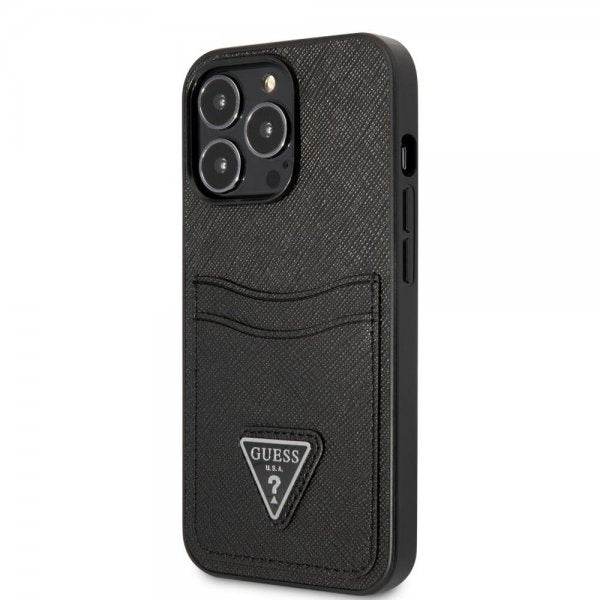 Guess iPhone 13 Pro Max Cover Saffiano Double Cardslot Sort
