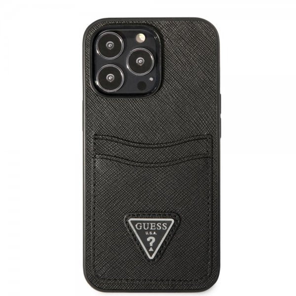 Guess iPhone 13 Pro Max Cover Saffiano Double Cardslot Sort
