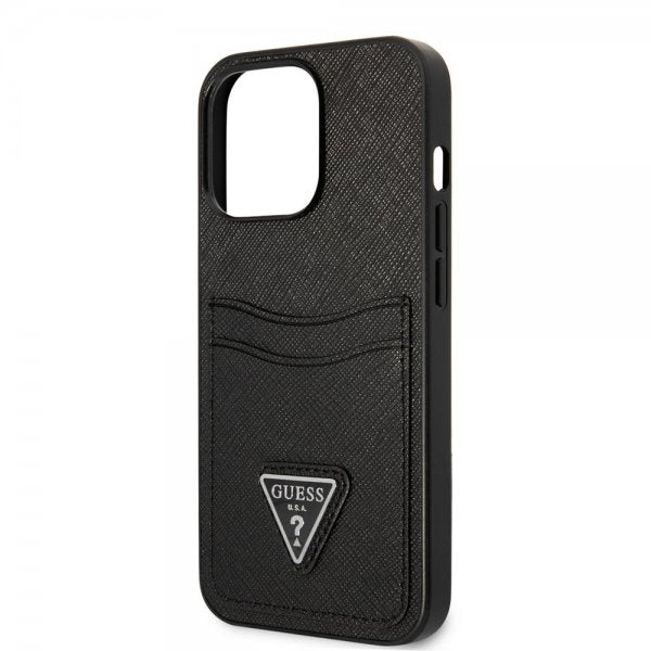 Guess iPhone 13 Pro Max Cover Saffiano Double Cardslot Sort