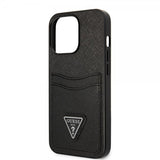 Guess iPhone 13 Pro Max Cover Saffiano Double Cardslot Sort