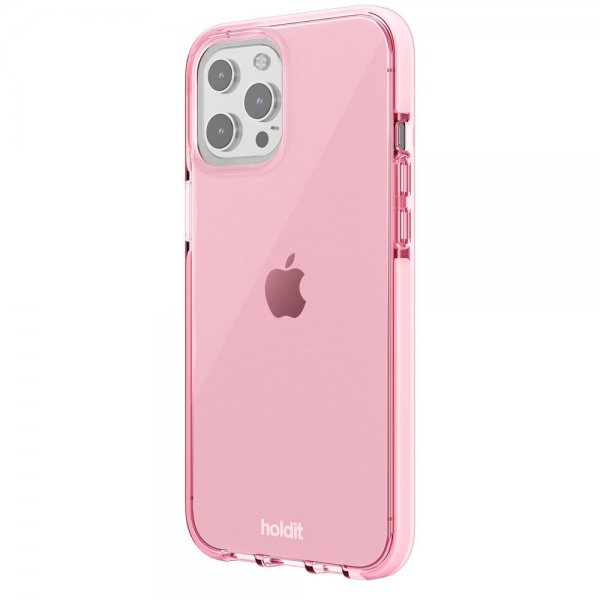 holdit iPhone 13 Pro Max Cover Seethru Bright Pink