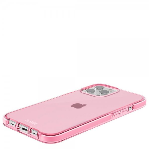 holdit iPhone 13 Pro Max Cover Seethru Bright Pink