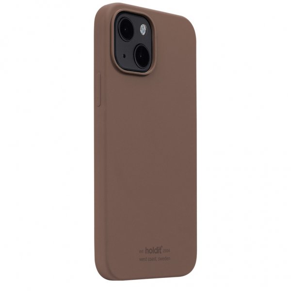 holdit iPhone 13 Cover Silikone Dark Brown