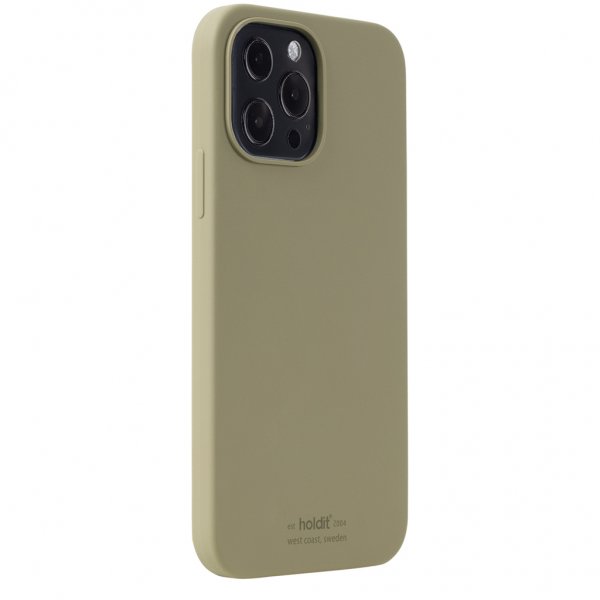 holdit iPhone 13 Pro Max Cover Silikone Khakigrøn