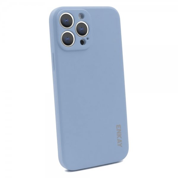 Enkay iPhone 13 Pro Max Cover Silikone Lyseblå
